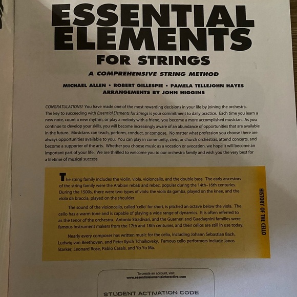 Essential Elements For Strings-Cello Book - Picture 3 of 4